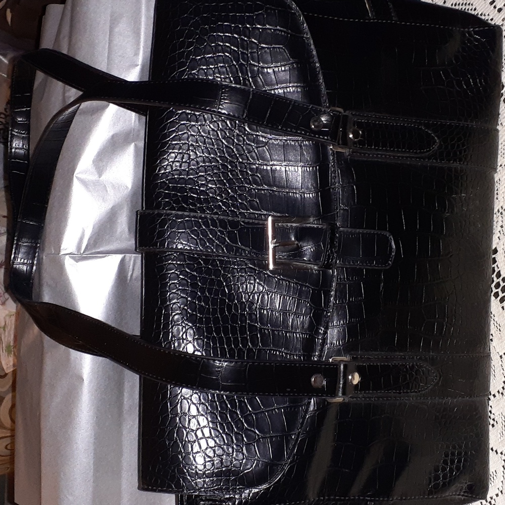 Foray Faux Alligator Travel/Laptop Bag (Like New)